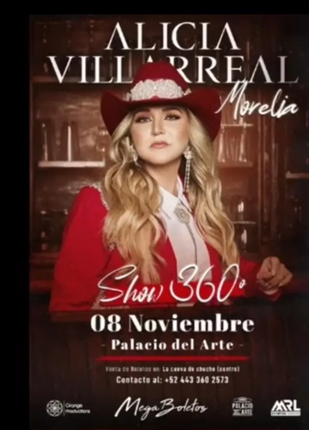 La Jefa de ojos Verdes Alicia Villareal Regresa a Morelia, adquiere ya tus Localidades 